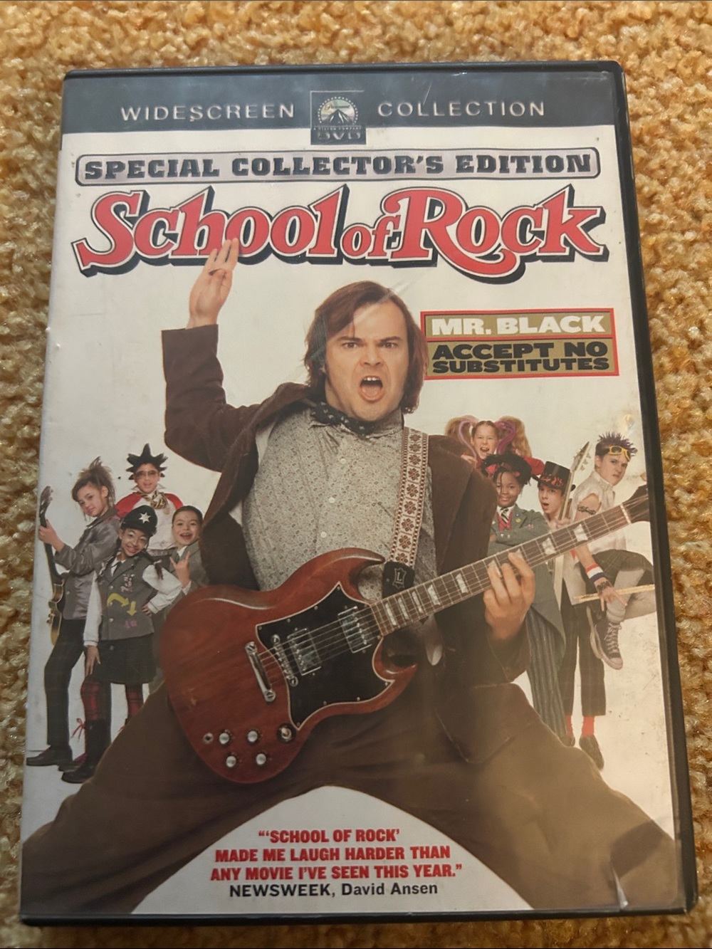 School of Rock Special Collector's Edition DVD - Red/Brown Guitar Cover